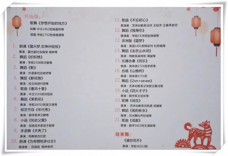 陽泉師范高等?？茖W(xué)校第七屆校園文化節(jié)之文藝節(jié)目匯演